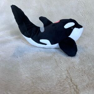 Black and White Orca Plush Toy